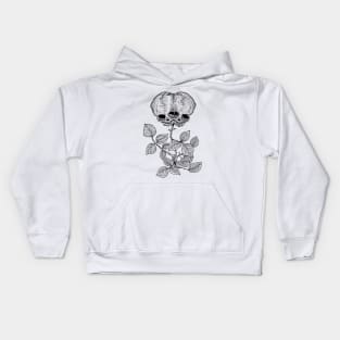 Conjoined Rose Twins Kids Hoodie
